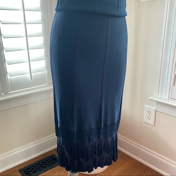 Chanel Navy Blue Dress size 40 with slip dress - Picture 11 of 15